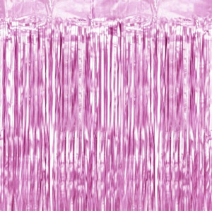 Kurtyna Jasny Różowy Deszcz 100x200cm Ścianka Do Zdjęć