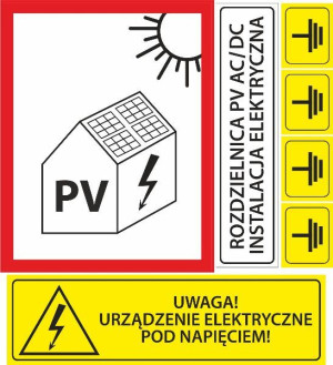 Naklejki na Rozdzielnice, Fotowoltaika nowe wymogi