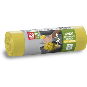 Worki do seg.odpad.plastik i metal żółte LDPE 120l (10 szt.) ANNA ZARADNA 7