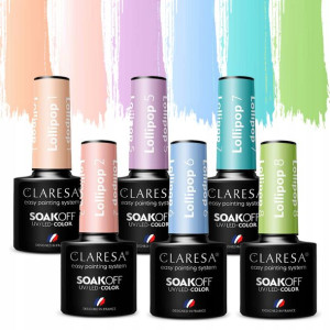 Claresa lakier hybrydowy 6x LOLLIPOP OUTLET 5g