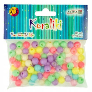 Koraliki Plastikowe Jasne Kolory
