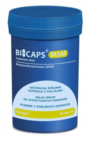 ForMeds BICAPS MSM 60 caps. SIARKA ORGANICZNA