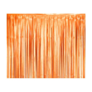 Kurtyna Imprezowa 100x200cm Pomarańczowa Matowa Ścianka Do Zdjęć
