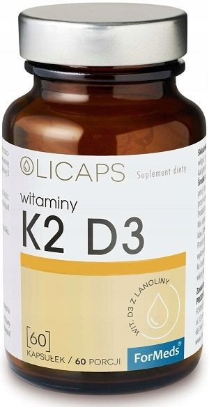 ForMeds OLICAPS K2 D3 60 caps. WITAMINA K2 MK-7 D3