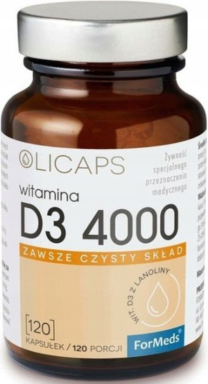 ForMeds OLICAPS WITAMINA D3 4000 120 caps. KOŚCI