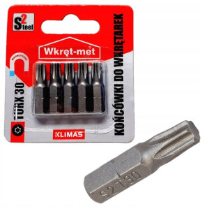 Końcówki do wkrętarek bity bit TORX TX 30 - 5 szt