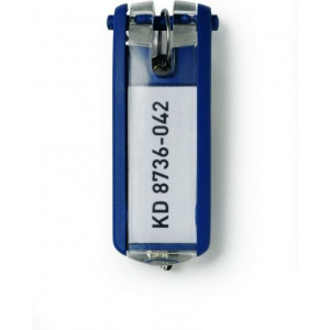 Zawieszki do kluczy (6szt.) granatowe 195707 DURABLE KEY CLIP