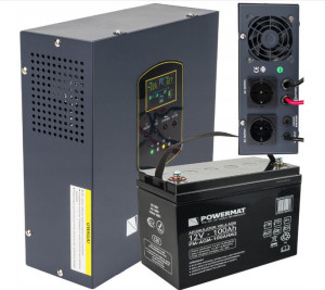 Zasilacz Awaryjny Ups 500va Falownik + Akumulator / Zestaw / Pm1220-pm1202