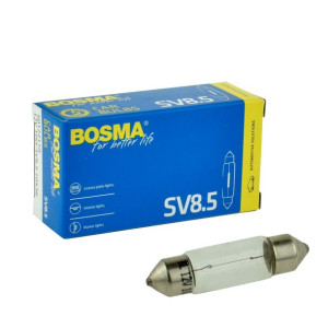 Zestaw: 10x Żarówka 12V/10W rurka SV8.5 10x36 Bosma *1697*