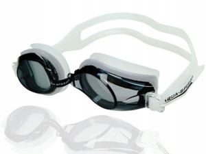 Okulary pływackie Aqua-Speed Avanti biało-czarne