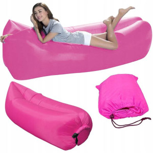 Materac Na Powietrze - Lazy Bag - Kolor Różowy