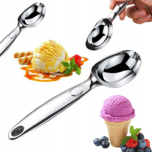 GAŁKOWNICA ŁYŻKA do LODÓW owoców puree STALOWA
