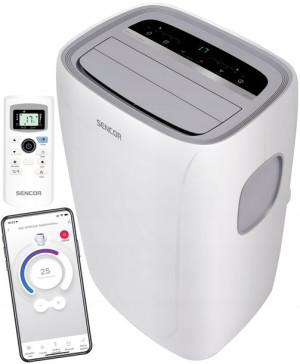 Sencor Klimatyzator Przenośny Wifi 1200 W 35 M2 Biały