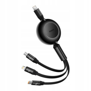 BASEUS KABEL USB-C - microUSB/Lightning/USB-C 1.1m