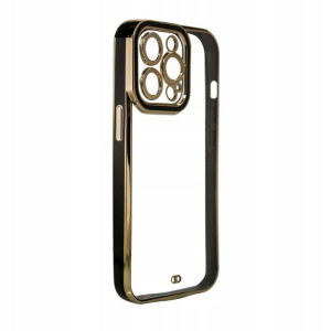 Fashion etui iPhone 13 Pro żelowy czarny