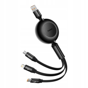 Baseus Bright Mirror 2 kabel 3w1 1.1m czarny