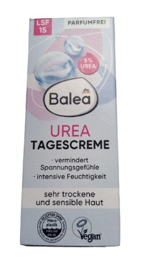 (DE) Balea, Krem na dzień Mocznik, 50ml (PRODUKT Z NIEMIEC)