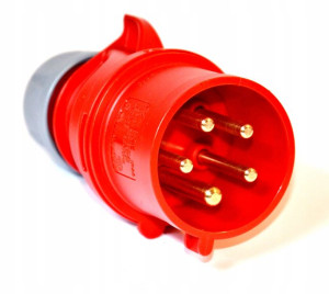 Wtyczka PCE 7015-6 16A 5p 6h IP44 ze zwrotnicą faz