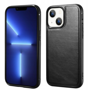 iCarer Leather etui Phone 13 mini czarny