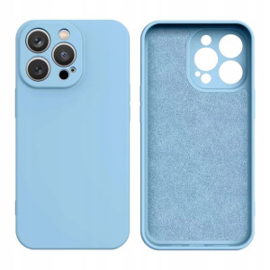 Silicone case Samsung Galaxy S23+ jasnoniebieskie