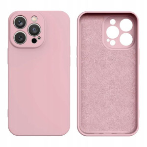 Silicone case etui iPhone 14 różowe