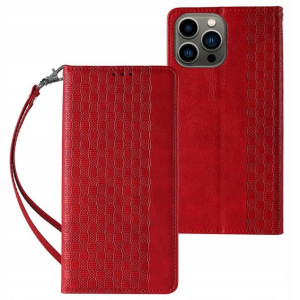 Magnet Strap Case etui Samsung Galaxy S23 czerwone
