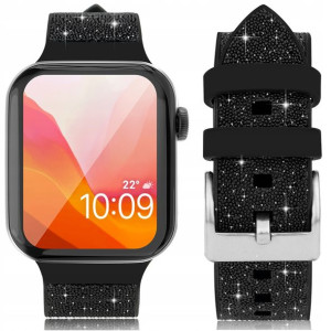Pasek do APPLE WATCH (42/44mm) Kingxbar czarny