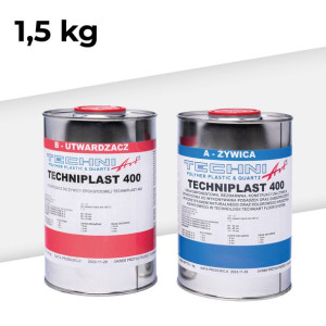 Techniplast 400 – Bezbarwna Konstrukcyjna Żywica Epoksydowa 1,5 Kg