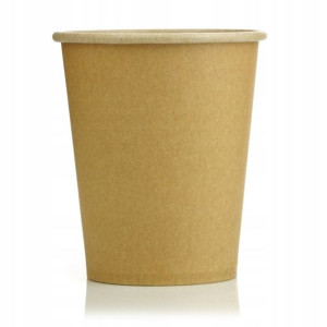 Kubki papierowe kraft do kawy herbaty 250ml 50szt