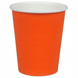 Kubki papierowe do kawy herbaty orange 250ml 50szt