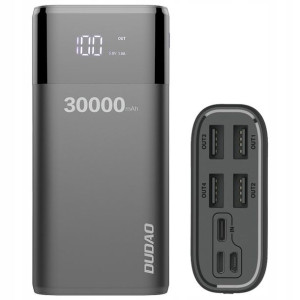 Dudao Powerbank 4x Usb 30000mah Wyświetlacz Lcd 3a