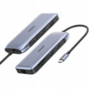 Ugreen Hub Usb-c - 3x Usb Ethernet Rj-45 Usb-c Pd