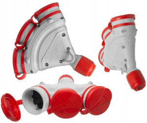 Rozgałęźnik Schuko 3x Z Klapką Extrem Kel W-01155