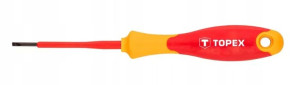 Topex Wkrętak Płaski 1000v, 3.0 X 100 Mm, Crmo