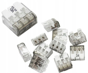 Szybkozłączka 3x0,2-4mm Złączka Klapka P053 10szt