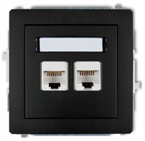 Karlik Deco Gniazdo Komputerowe 2xrj45 Mat 12dgk-2