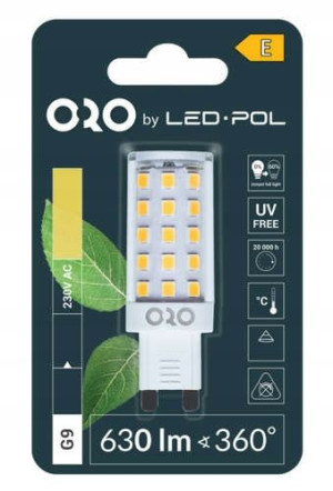 Żarówka Led G9 4,8w 3000k Ciepła Led Pol
