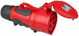 Gniazdo siłowe 16A 5 bolców PCE GRIP 2153-6 IP44