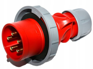 Wtyczka siłowa 16A PCE 0152-6V styk niklowane IP67