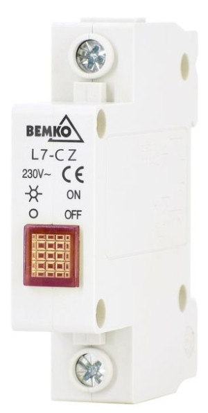 Lampka Kontrolna 1p Czerwona Bemko Kontrolka