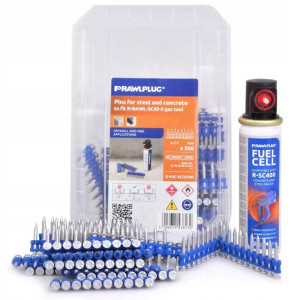 Gwoździe Do Betonu Stali 17mm 500szt Gaz Rawlplug