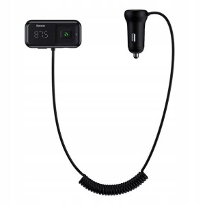 Baseus Transmiter Fm Bluetooth Ładowarka 2xusb Aux