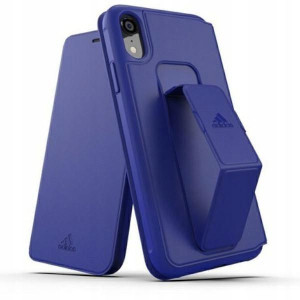 Adidas SP Folio Grip Case iPhone Xr niebieski