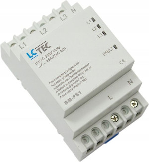 Automatyczny Przełącznik Faz 230v 25a 150ms Lc-tec