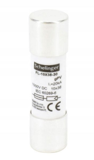 Wkładka Topikowa 10x38 1000v Dc 12a Schelinger2843