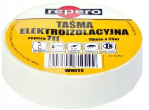 REPERO Taśma izolacyjna BIAŁA 19mmx20mb MAŁA