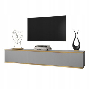 Szafka RTV OXFORD 175 cm wisząca szary