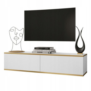 Szafka RTV OXFORD wisząca 135 cm biały