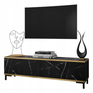 Szafka RTV OXFORD nóżki 135 cm czarny