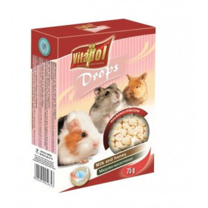 VITAPOL Dropsy dla gryzoni mleczno-miod. 75g 1035
